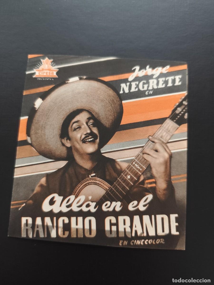 Foglietti di film di film antichi di cinema: All&aacute; en el Rancho Grande Doble sin publicidad