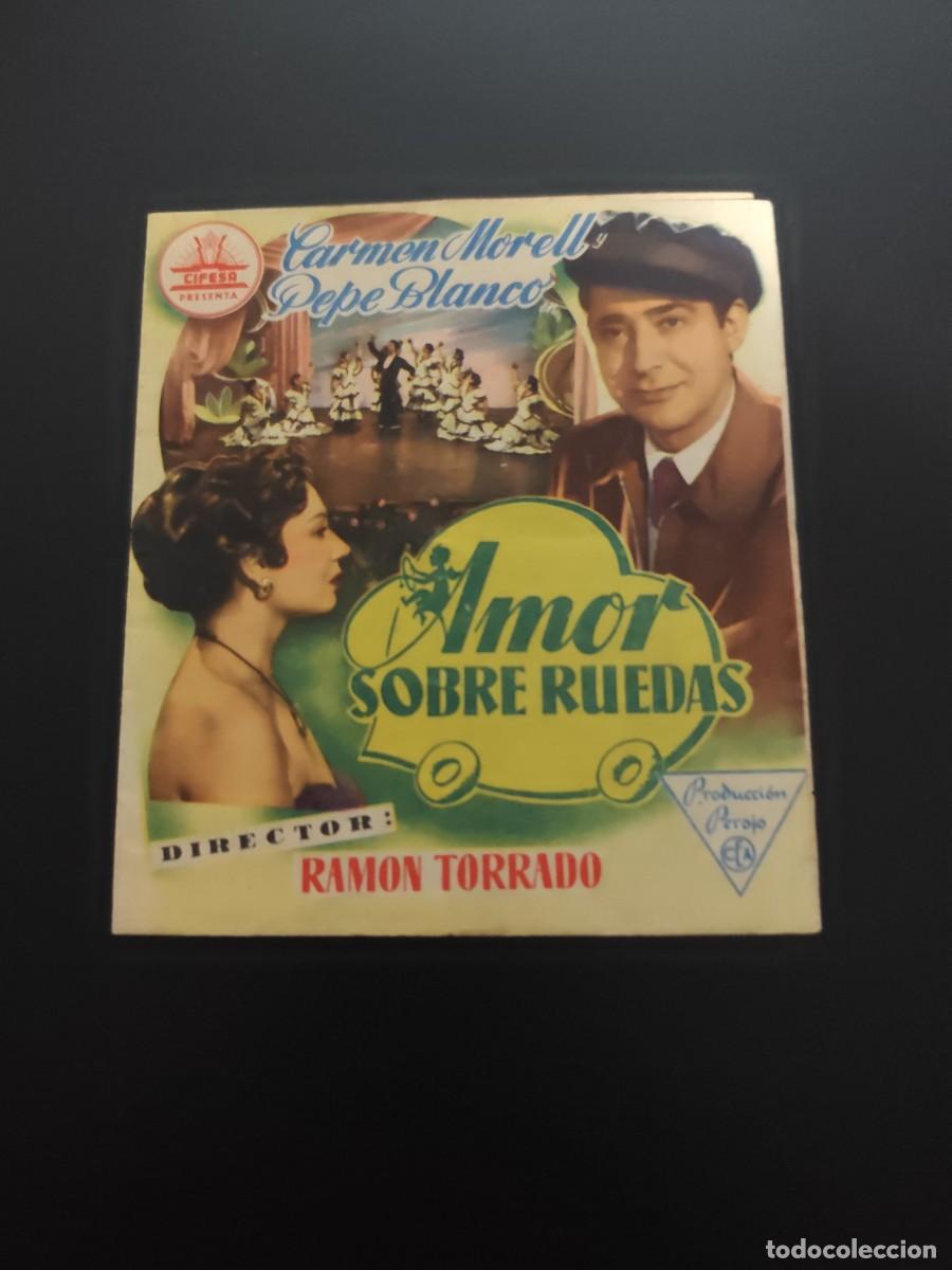  Foglietti di film di film antichi di cinema: Amor sobre ruedas Doble con publicidad Sal&oacute;n Moderno Martos
