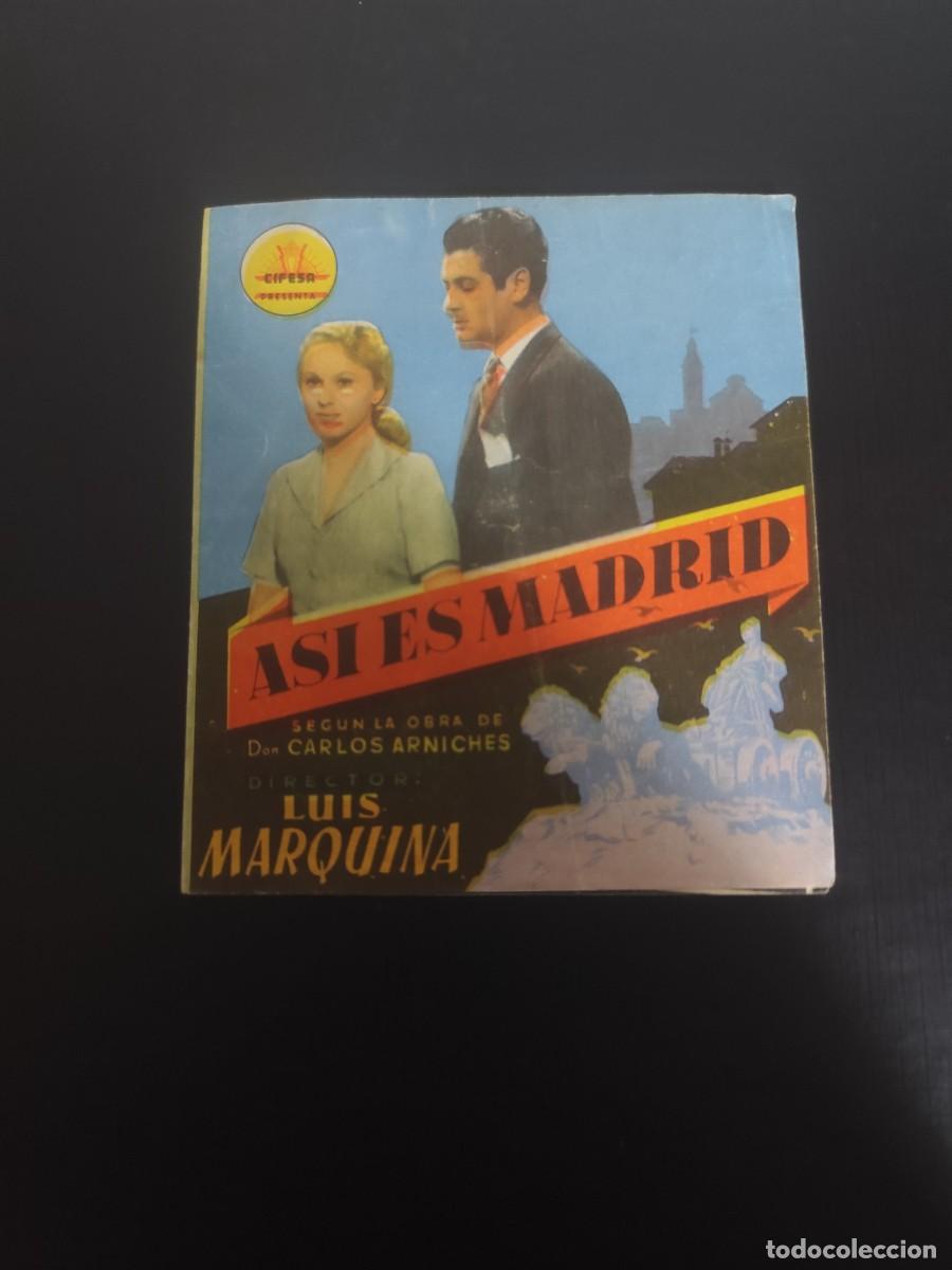  Foglietti di film di film antichi di cinema: As&iacute; es Madrid Doble sin publicidad
