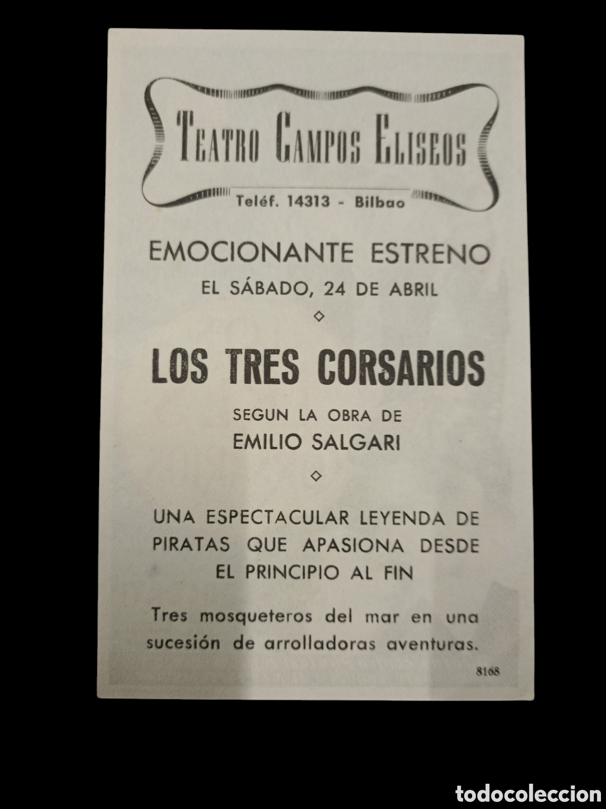 Cine: Folleto Los tres corsarios - Foto 2
