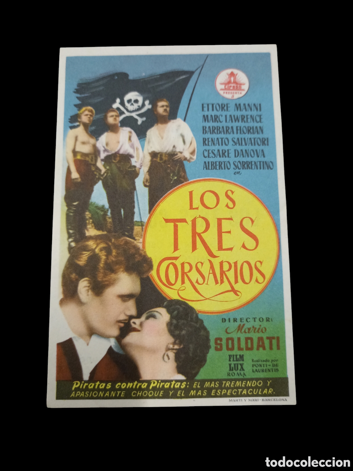 Cine: Folleto Los tres corsarios - Foto 1