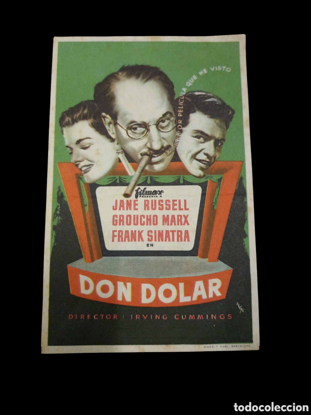 Cine: Folleto Don dolar cine consulado - Foto 1