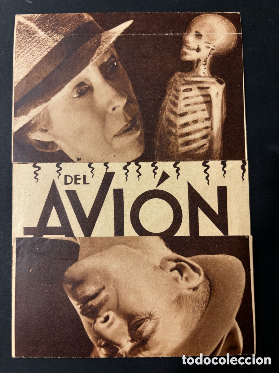 Cinema: Programa el crimen del avion Edna may oliver con publicidad cine la calandria masnou A11