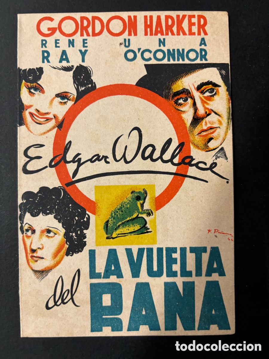 Cinema: Programa la vuelta del rana Gordon harker con publicidad cine Goya A11