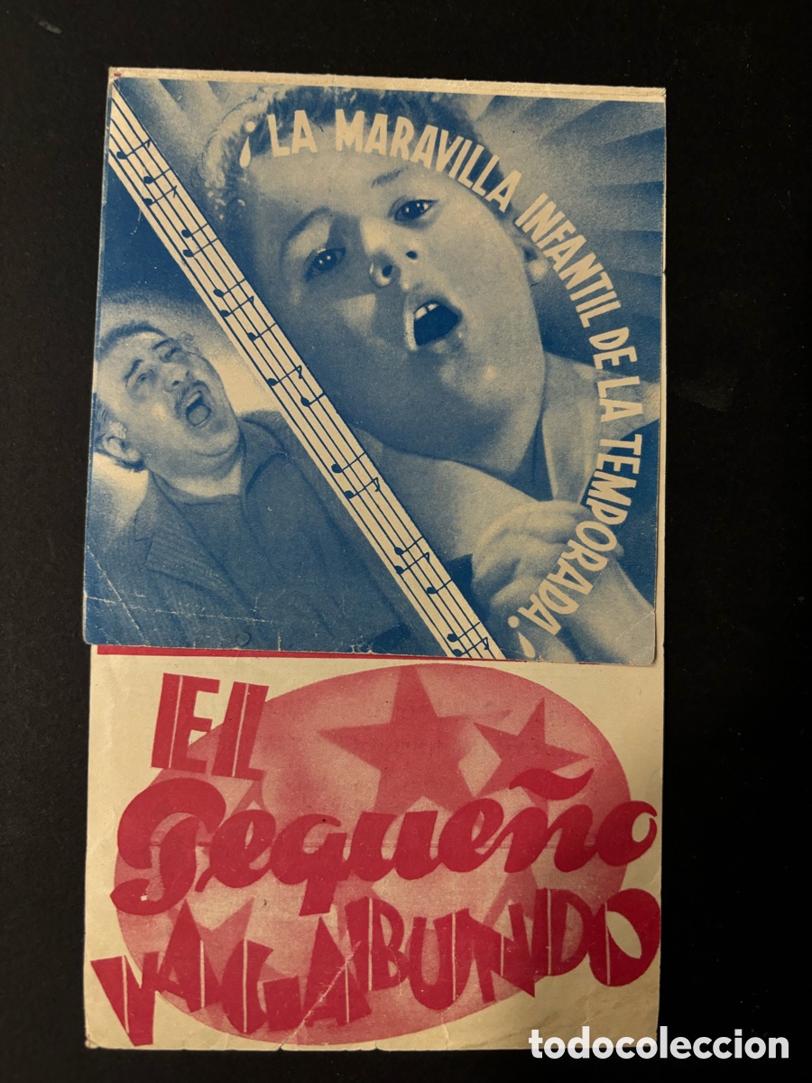 Cinema: Programa el peque&ntilde;o vagabundo Bobby breen con publicidad teatro principal Alcoy A11