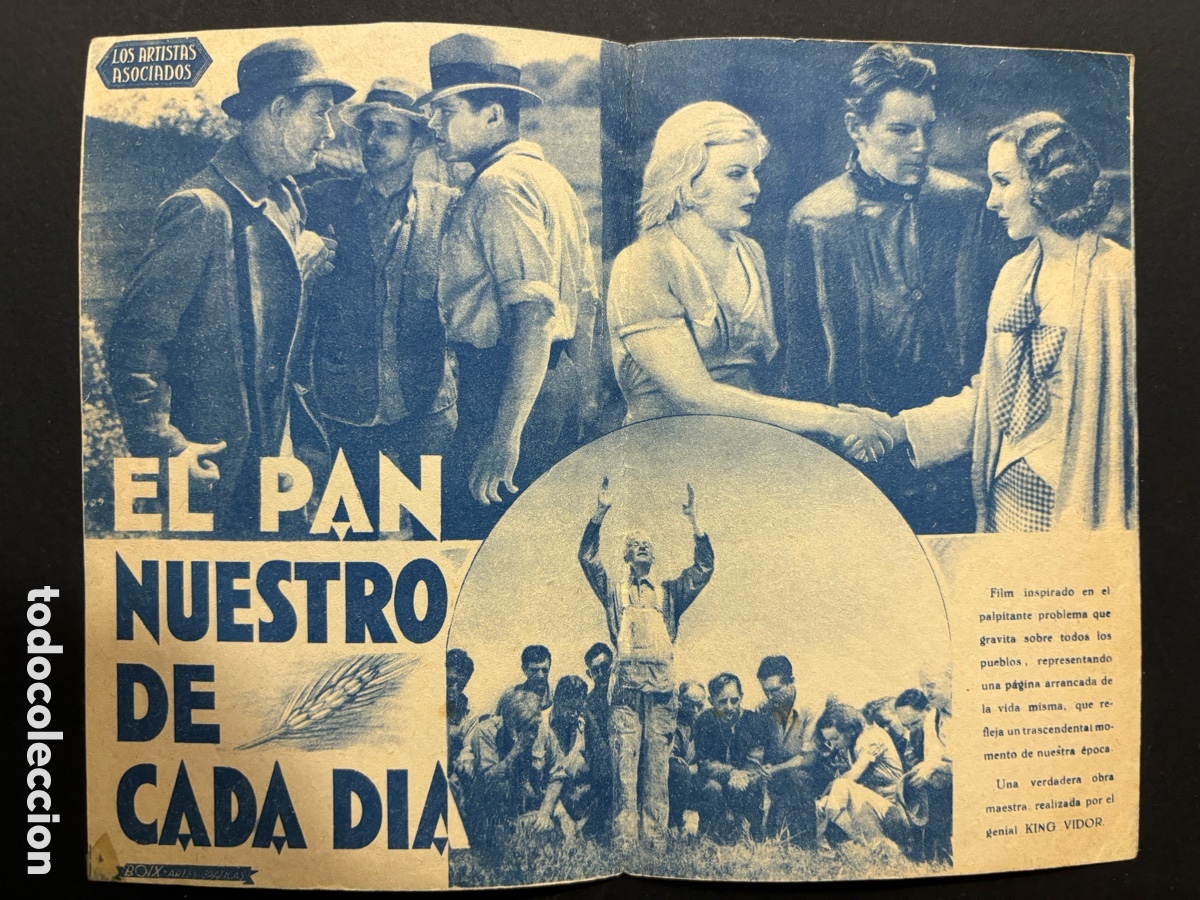 Cine: Programa el pan nuestro de cada d&iacute;a King Vidor karen morley A11 - Foto 2