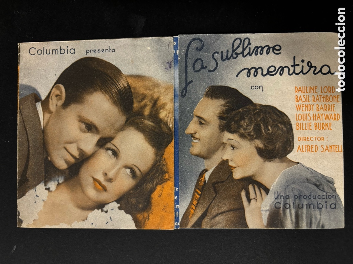Cine: Programa sublime mentira basil rathbone A11 - Foto 1
