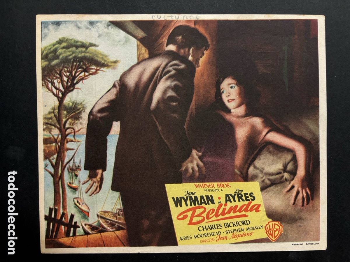  Foglietti di film di film antichi di cinema: Programa Belinda Jane wyman con publicidad cine cultural Mislata A11