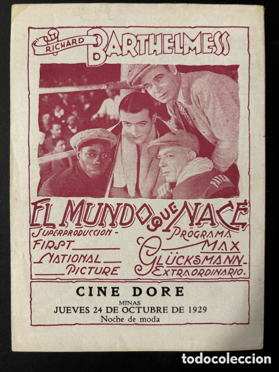 Cine: Programa uruguayo el mundo que nace Richard Barthelmess A11 - Foto 3
