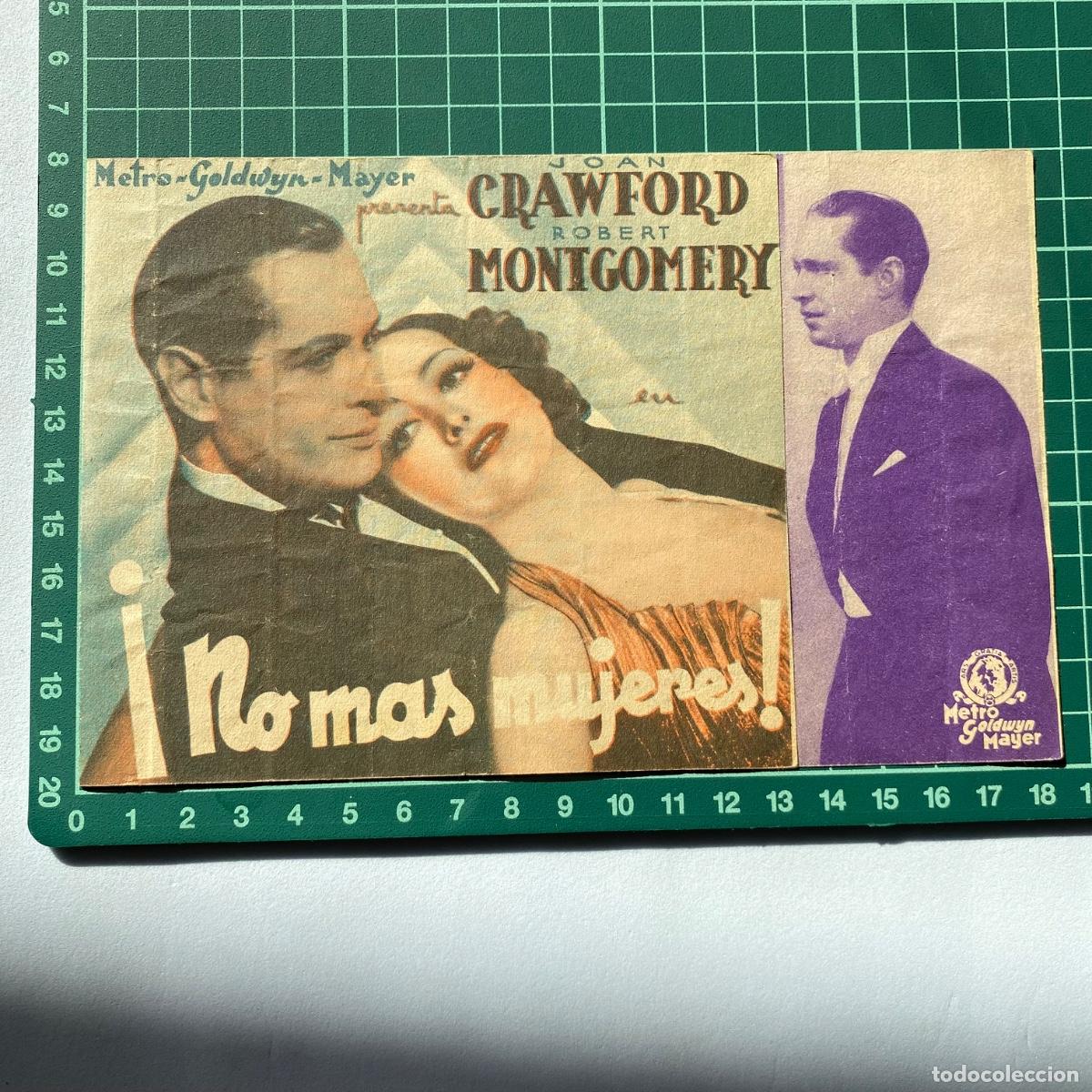  Foglietti di film di film antichi di cinema: Programa de cine folleto de mano pelicula No mas mujeres Capitol 1936