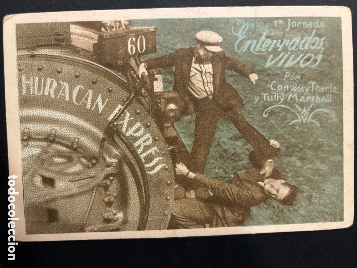  Foglietti di film di film antichi di cinema: Programa tarjeta hurac&aacute;n express jornada 1 enterrados vivos A11