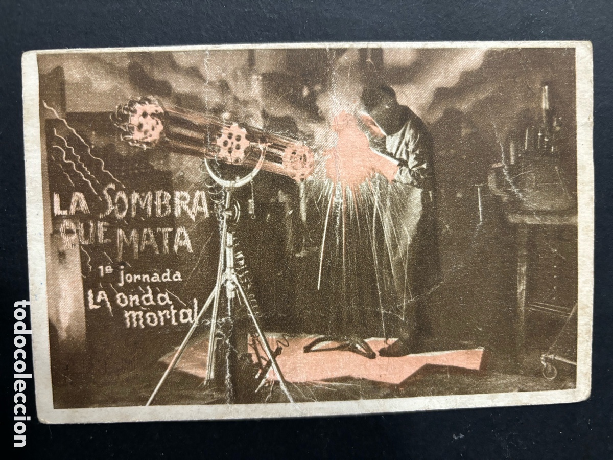  Flyers Publicitaires de films Anciens: Programa la sombra que mata Bela Lugosi jornada 1 la onda mortal publicidad gran cine Riveira A11