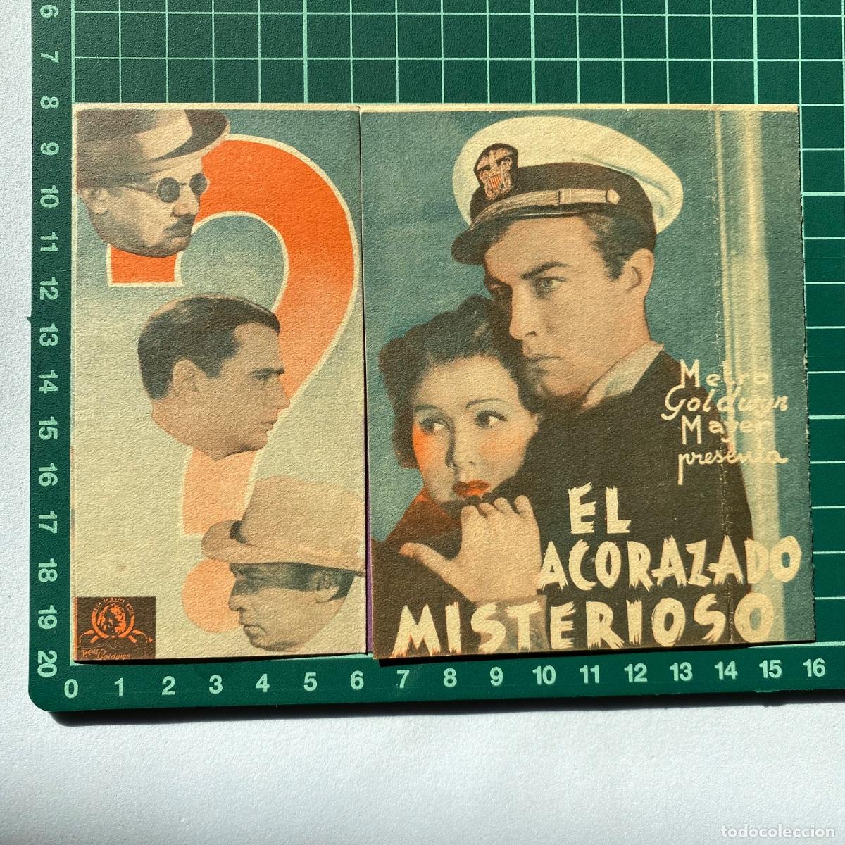  Flyers Publicitaires de films Anciens: Programa de cine folleto de mano pelicula El acorazado misterioso Royal 1936