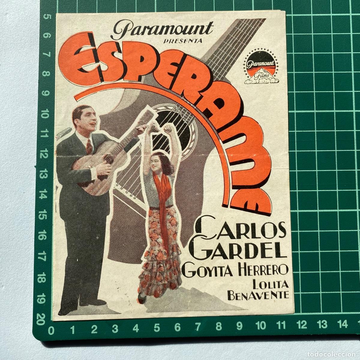 Cine: Programa de cine folleto de mano pelicula Esperame 1933 - Foto 1