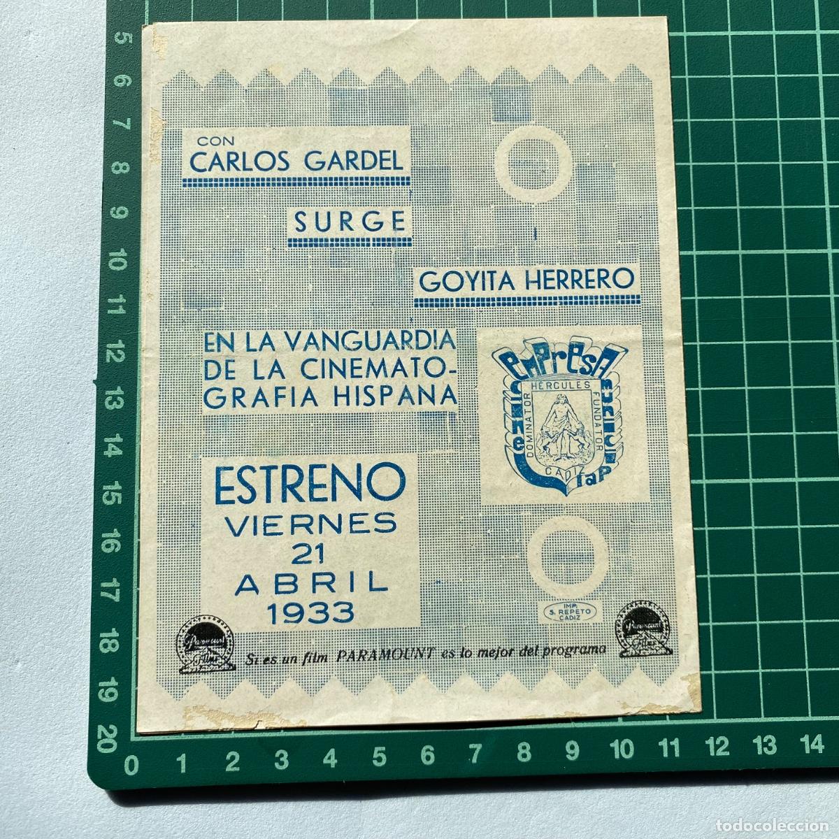 Cine: Programa de cine folleto de mano pelicula Esperame 1933 - Foto 2