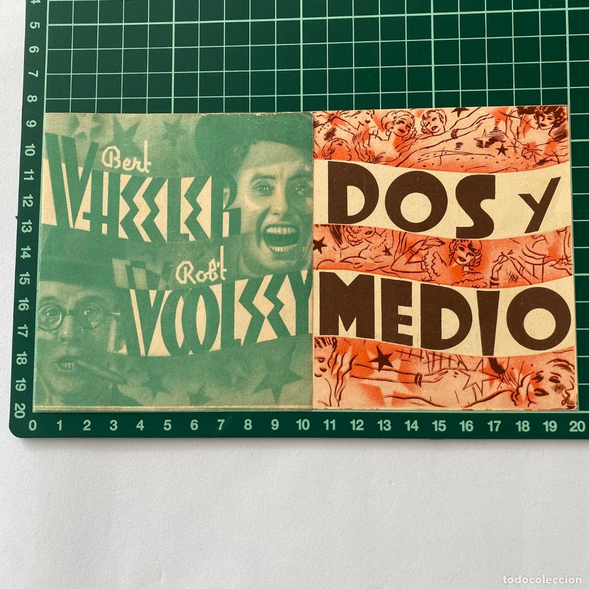  Flyers Publicitaires de films Anciens: Programa de cine folleto de mano pelicula Dos y medio Capitol 1936