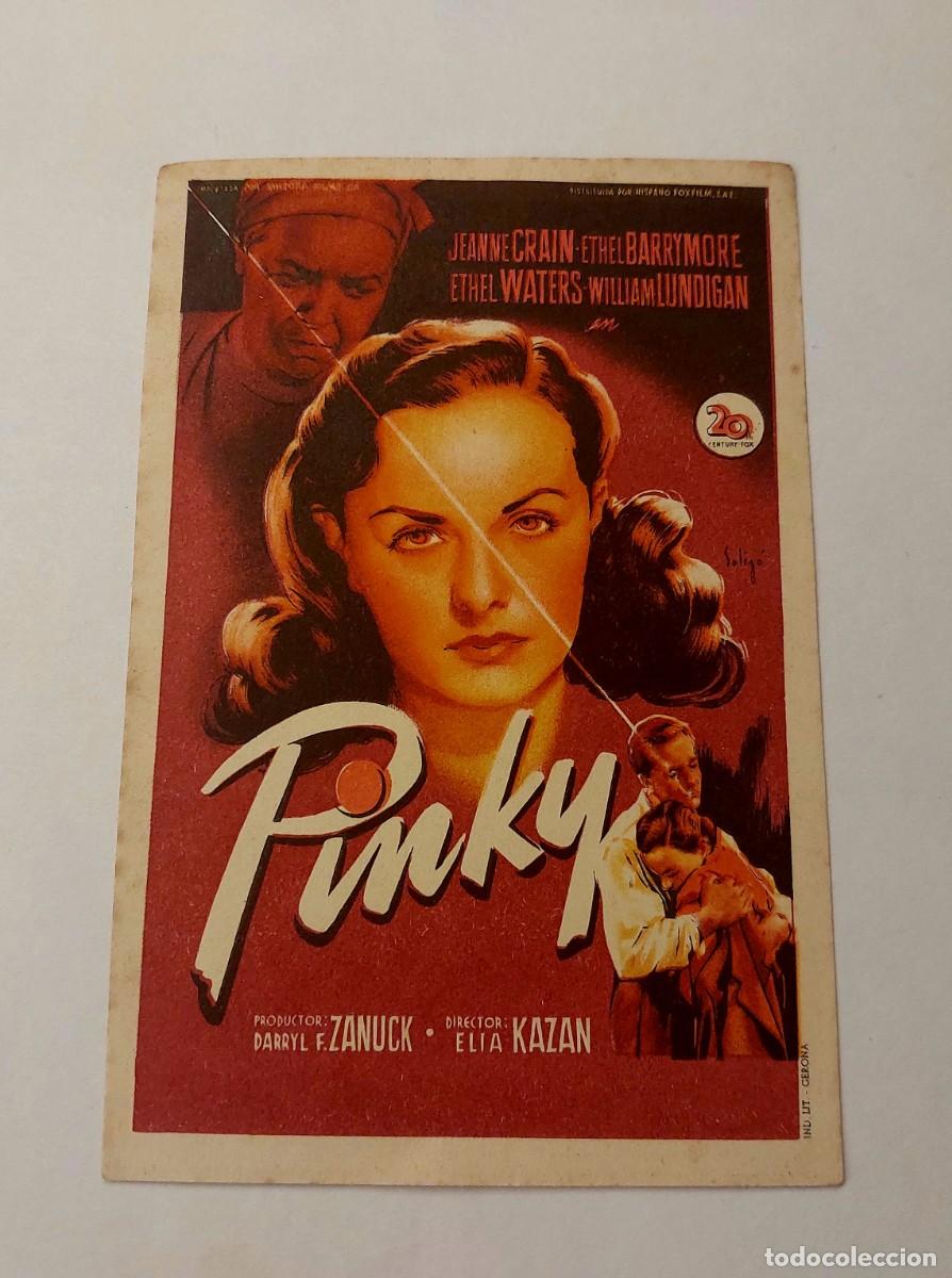 Folhetos de m&atilde;o de filmes antigos de cinema: Pinky 1949 Sin Publicidad