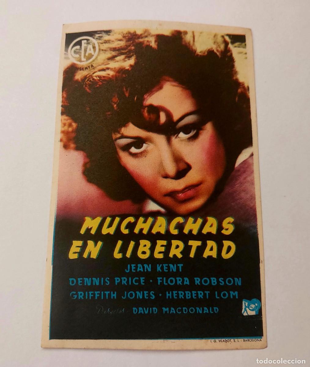 Folhetos de m&atilde;o de filmes antigos de cinema: Muchachas en Libertad 1948 Sin Publicidad