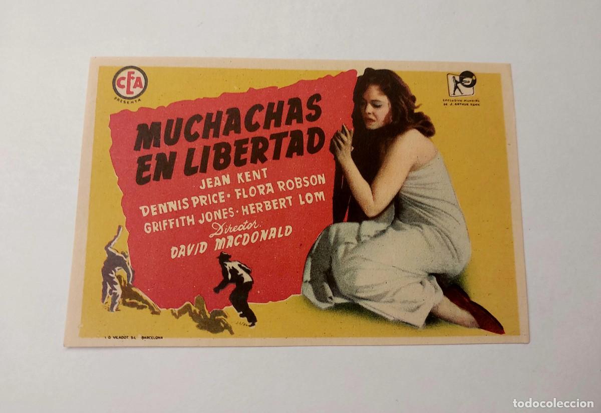Folhetos de m&atilde;o de filmes antigos de cinema: Muchachas en Libertad 1948 Sin Publicidad