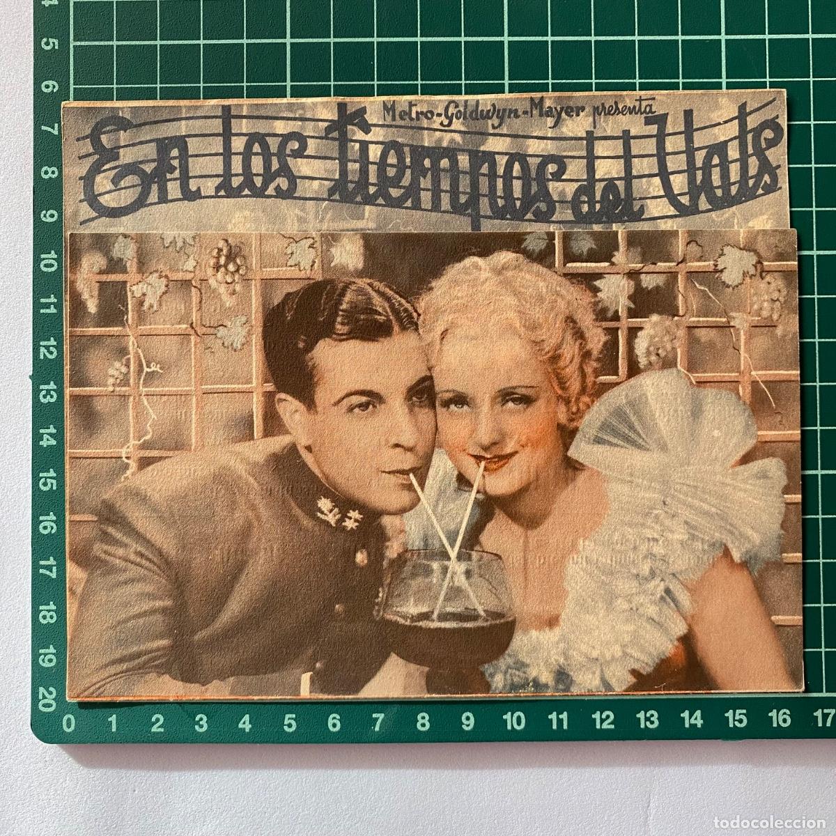 Cine: Programa de cine folleto de mano pelicula En los tiempos del Vals Teatre Euterpe Salo imperial
