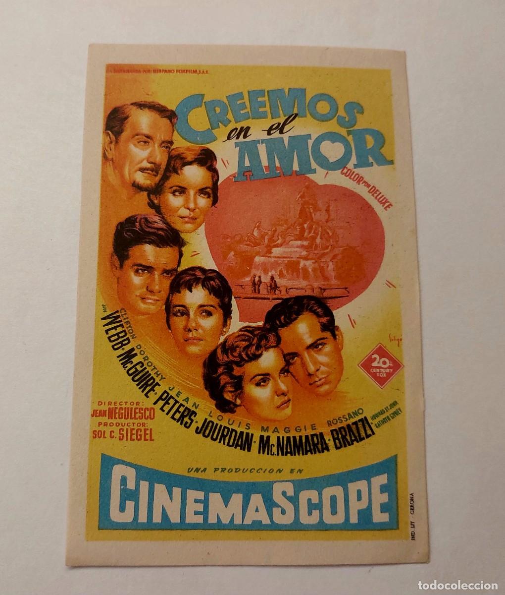 Cine: Creemos en el Amor 1954 Sin Publicidad