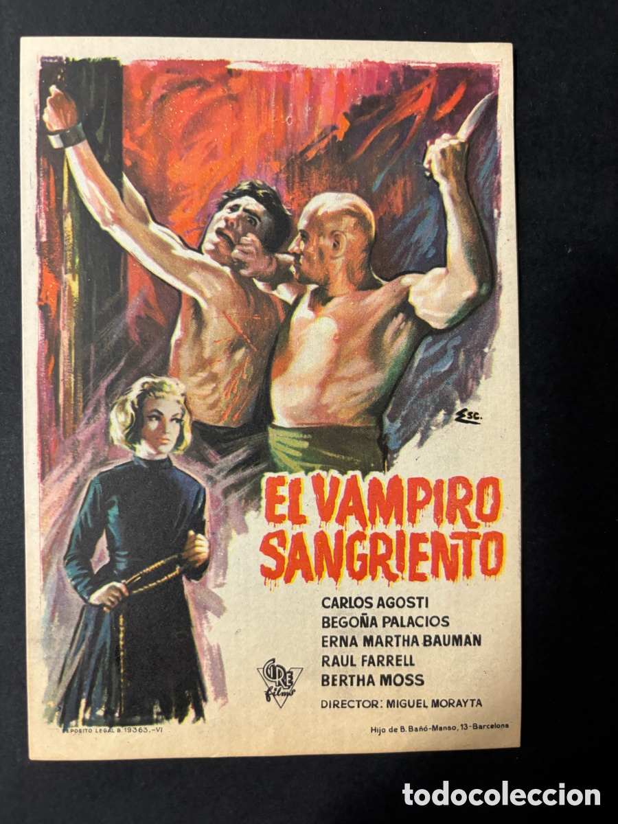 Cine: Programa el vampiro sangriento Carlos agosti A11 - Foto 1