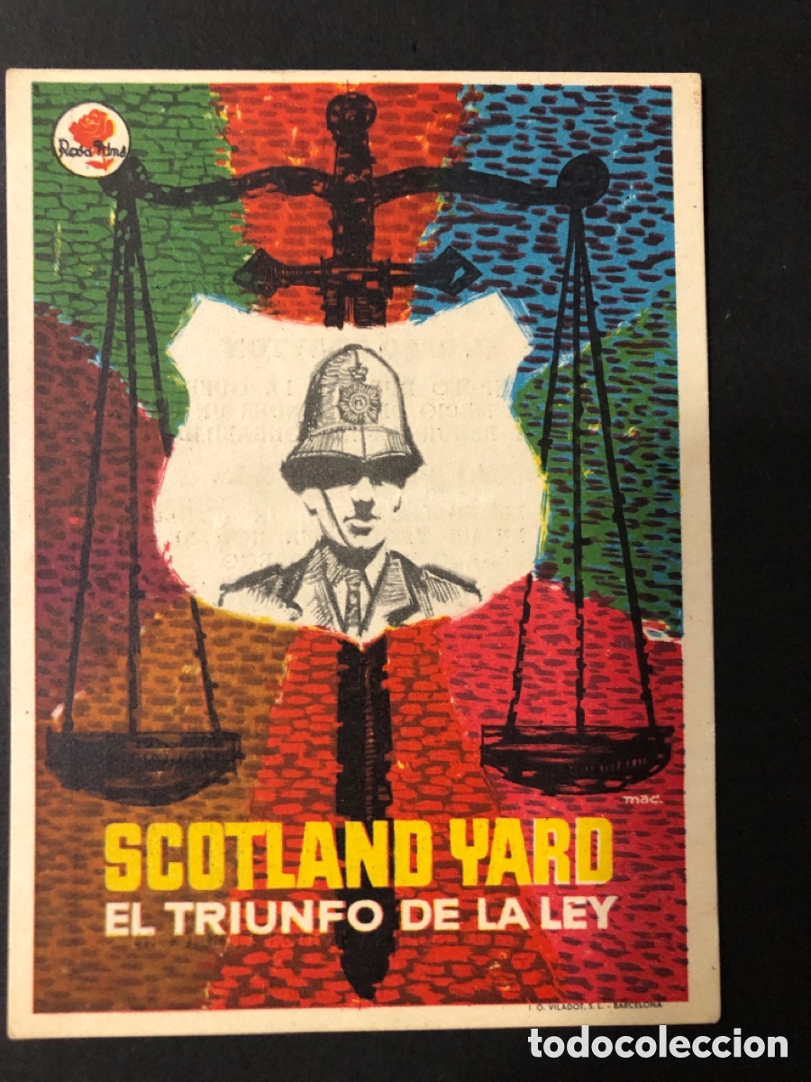 Cinema: Programa scotland yard el triunfo de la ley con publicidad teatro argensola zaragoza A11