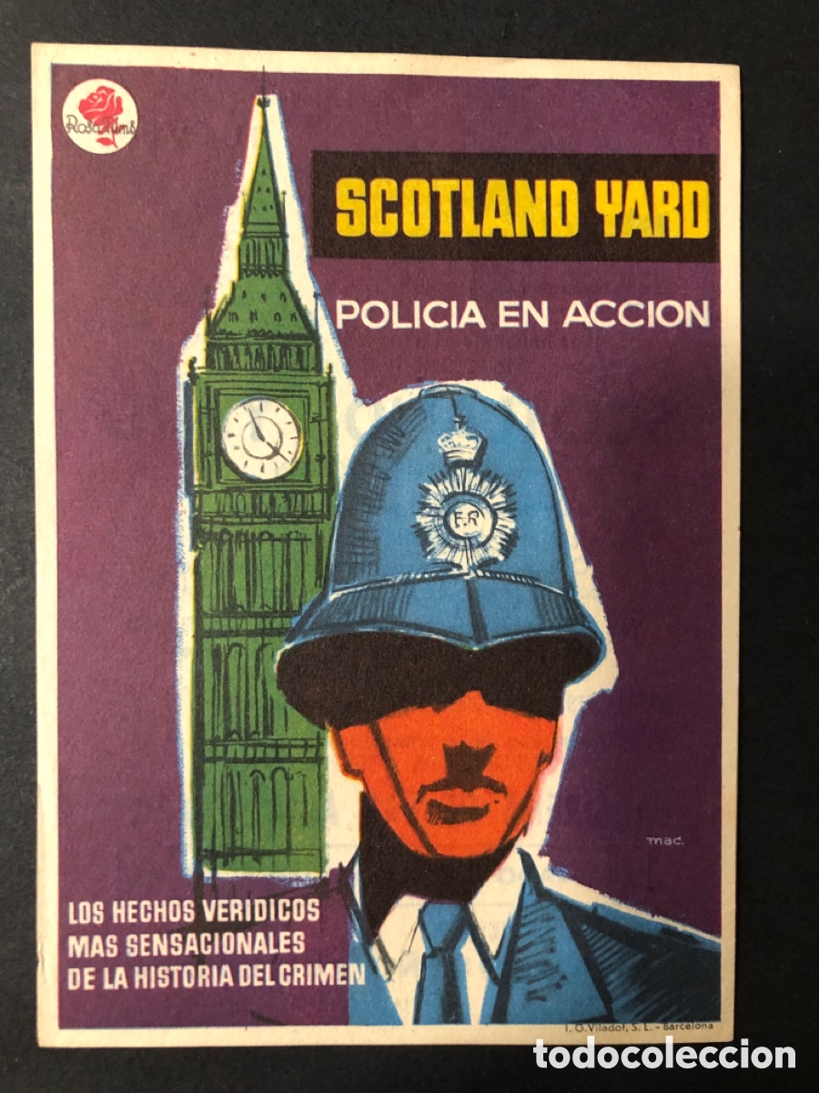 Cinema: Programa scotland yard polic&iacute;a en acci&oacute;n con publicidad palacio avenida sala astoria A11