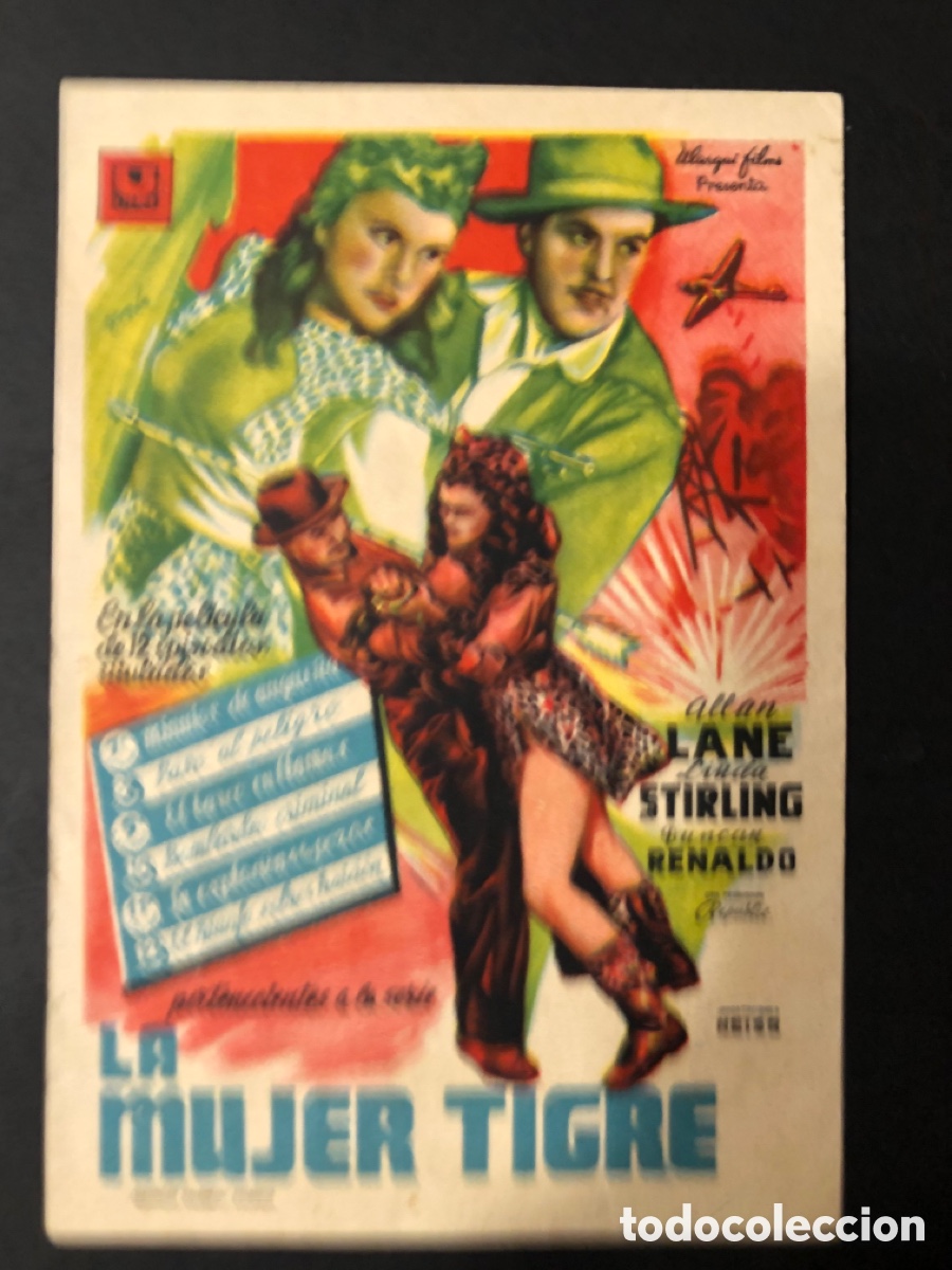 Cinema: Programa la mujer tigre con publicidad cine Olimpia alcoy A11