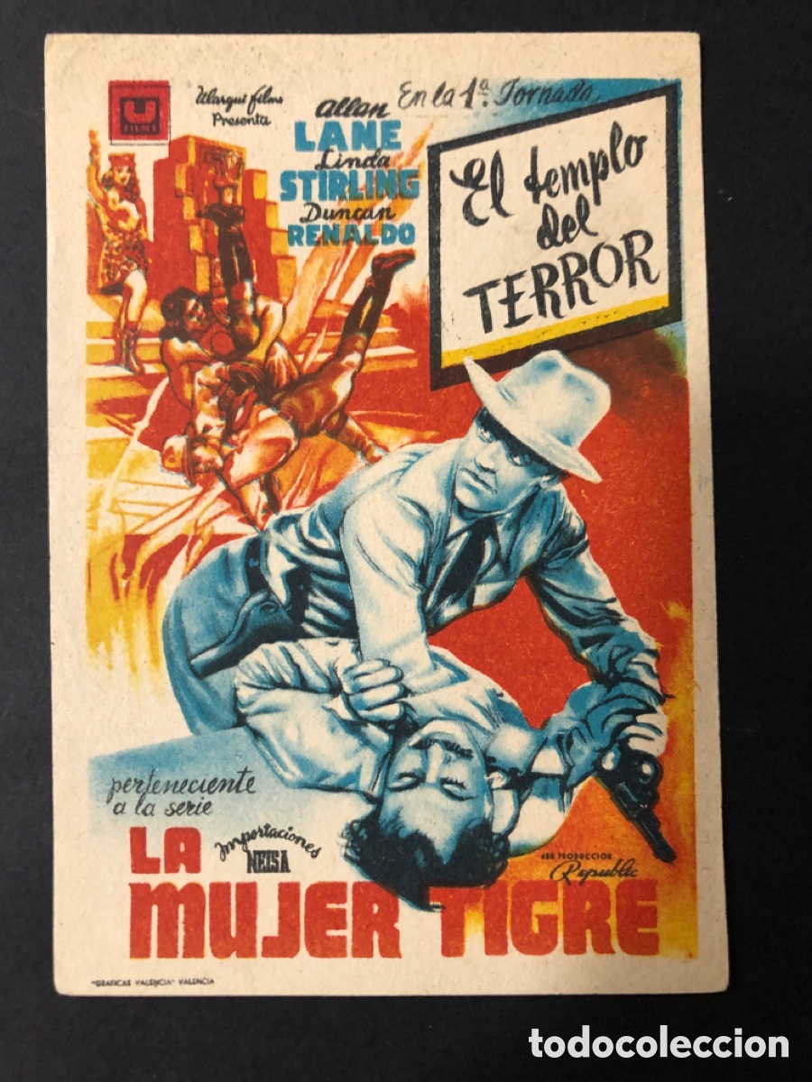 Cinema: Programa la mujer tigre el templo del terror A11