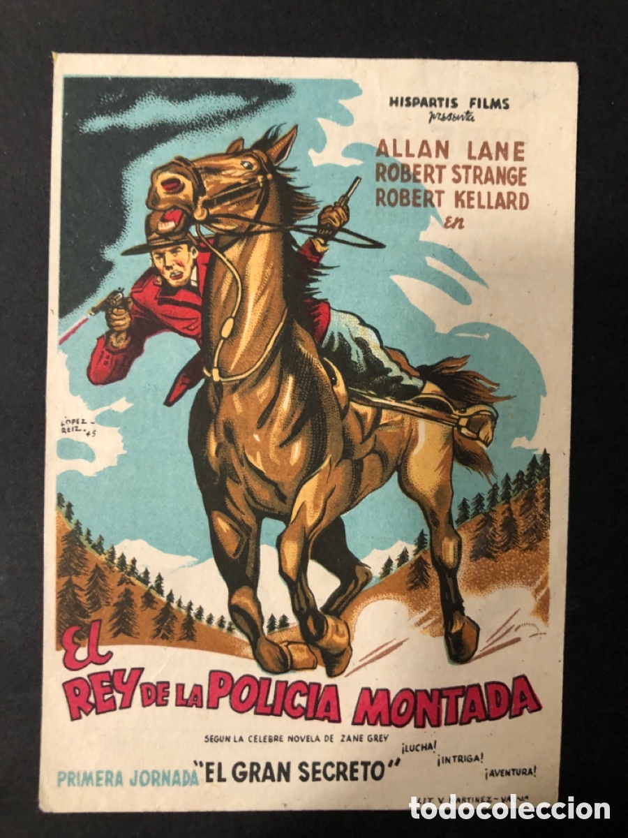 Cinema: Programa el rey de la polic&iacute;a montada con publicidad cine zorrilla A11