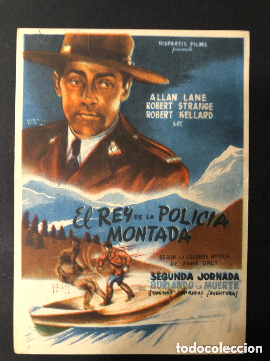 Cinema: Programa el rey de la polic&iacute;a montada con publicidad cine municipal cadiz A11