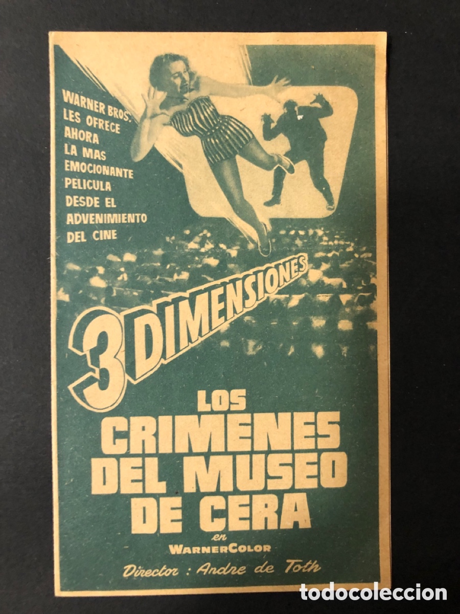 Cinema: Programa los cr&iacute;menes del museo de cera vincent price con publicidad cine buenavista jativa A11