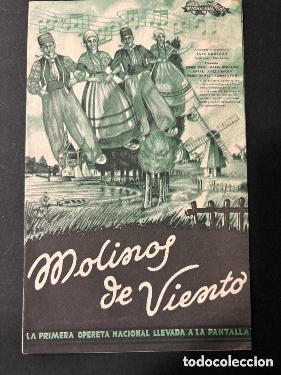 Cinema: Programa molinos de viento Pedro terol con publicidad centro cine torroella de montgri A11