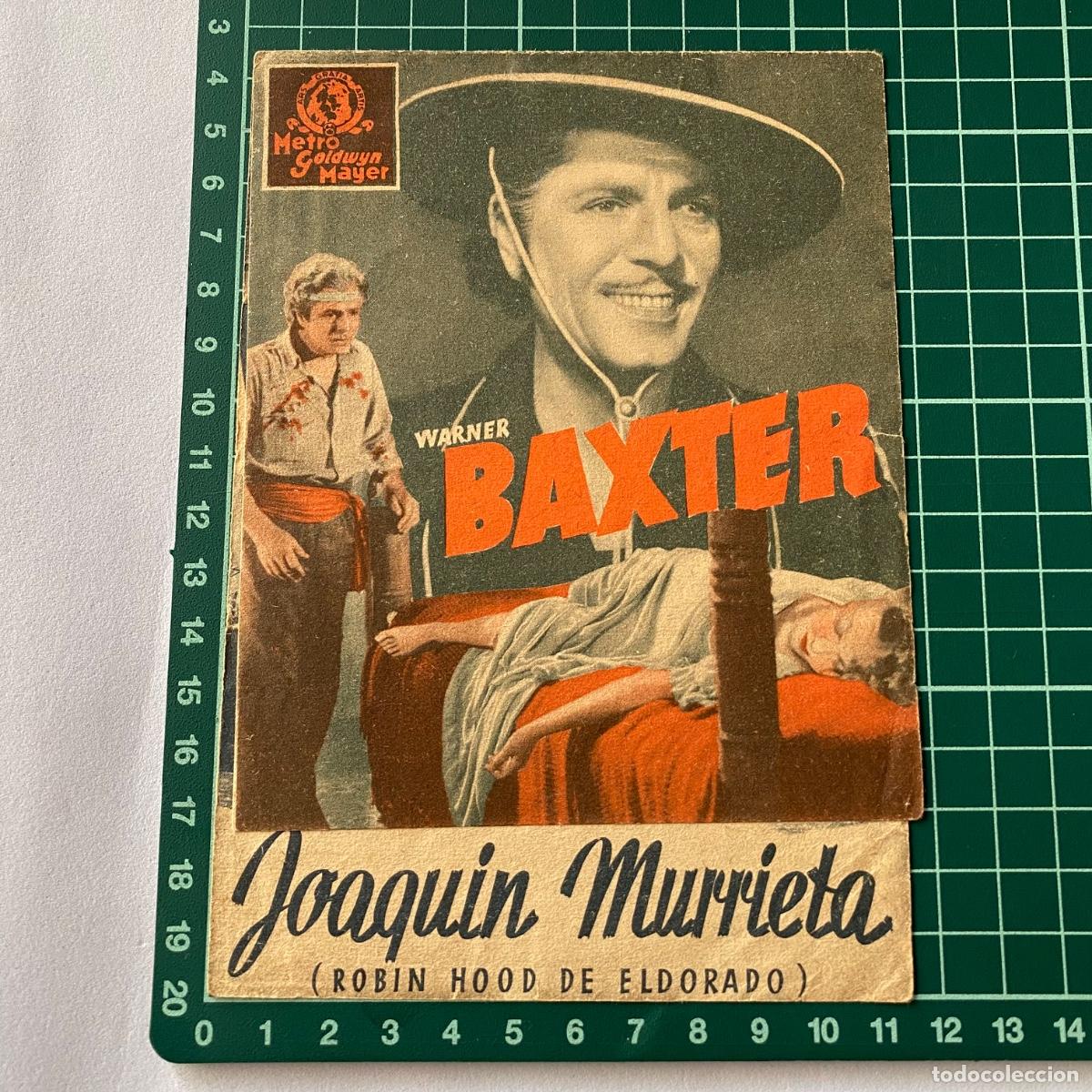 Cinema: Programa de cine folleto de mano pelicula Joaquin Murrieta