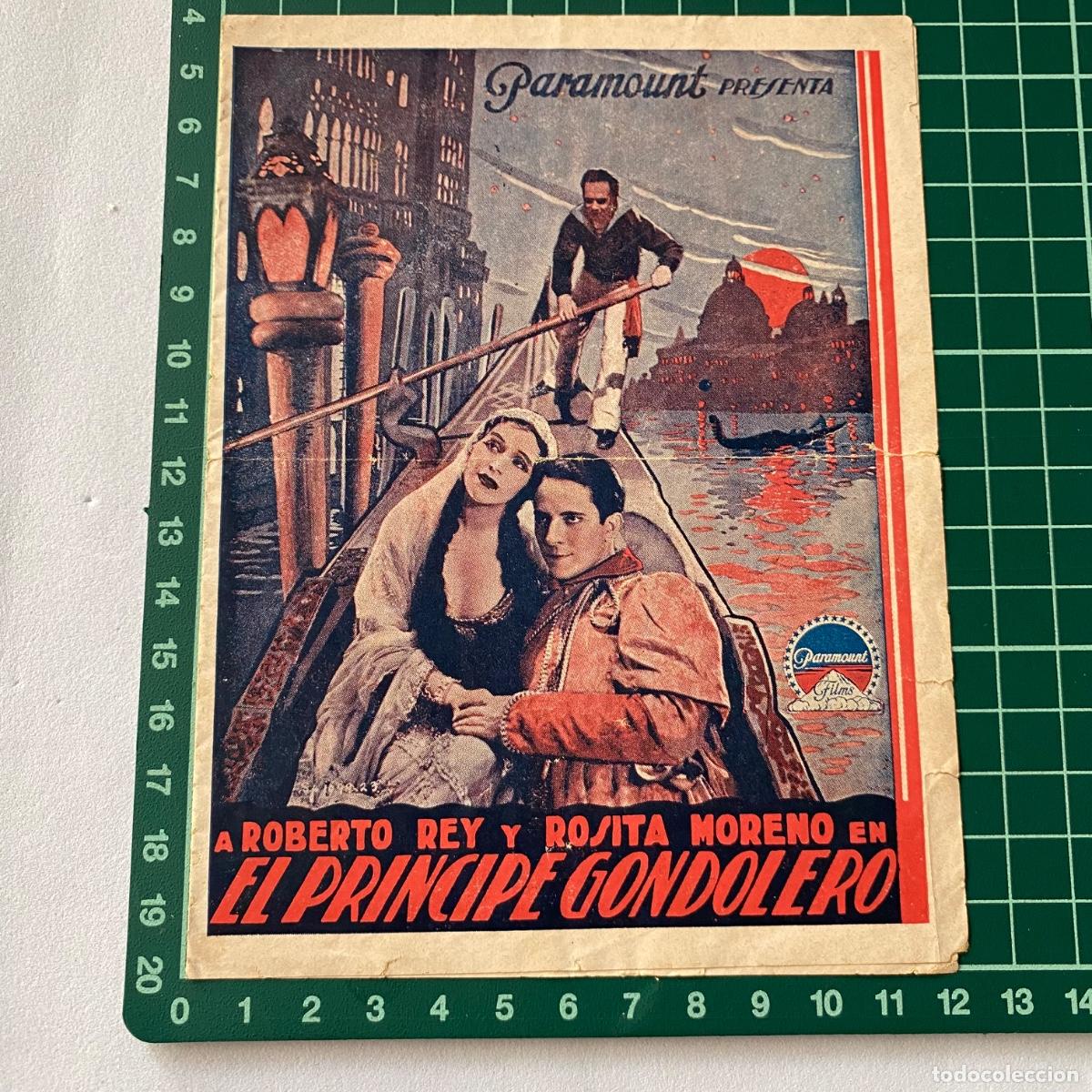 Cinema: Programa de cine folleto de mano pelicula El principe Gondolero salon Royal 1932