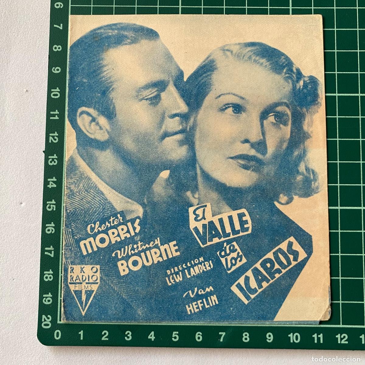 Cinema: Programa de cine folleto de mano pelicula El valle de los icaros Cinema Bergadan