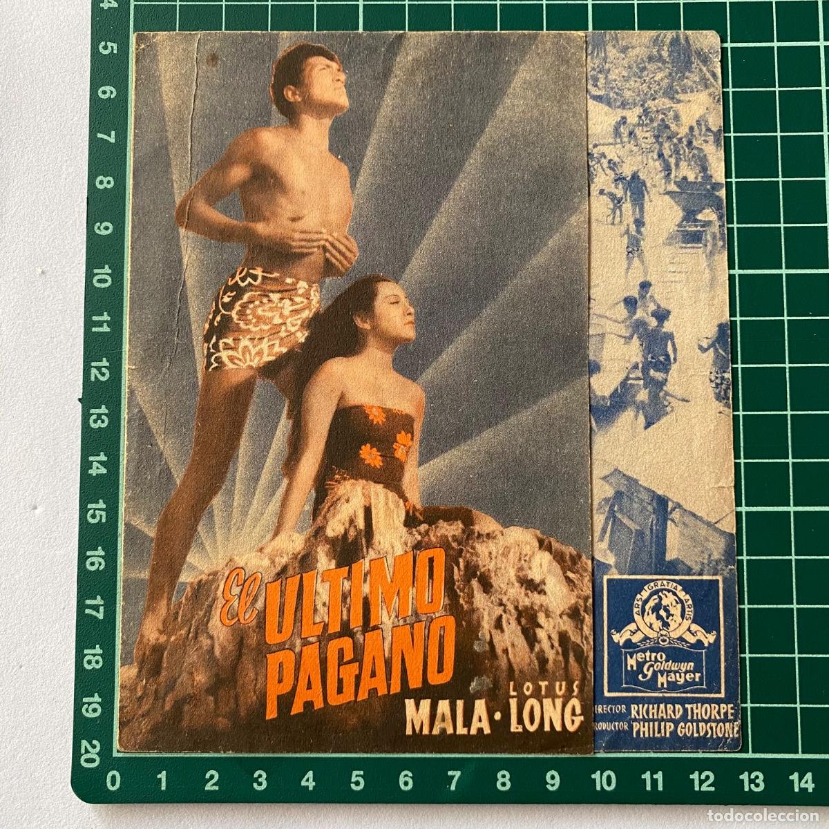 Cine: Programa de cine folleto de mano pelicula El ultimo pagano - Foto 1
