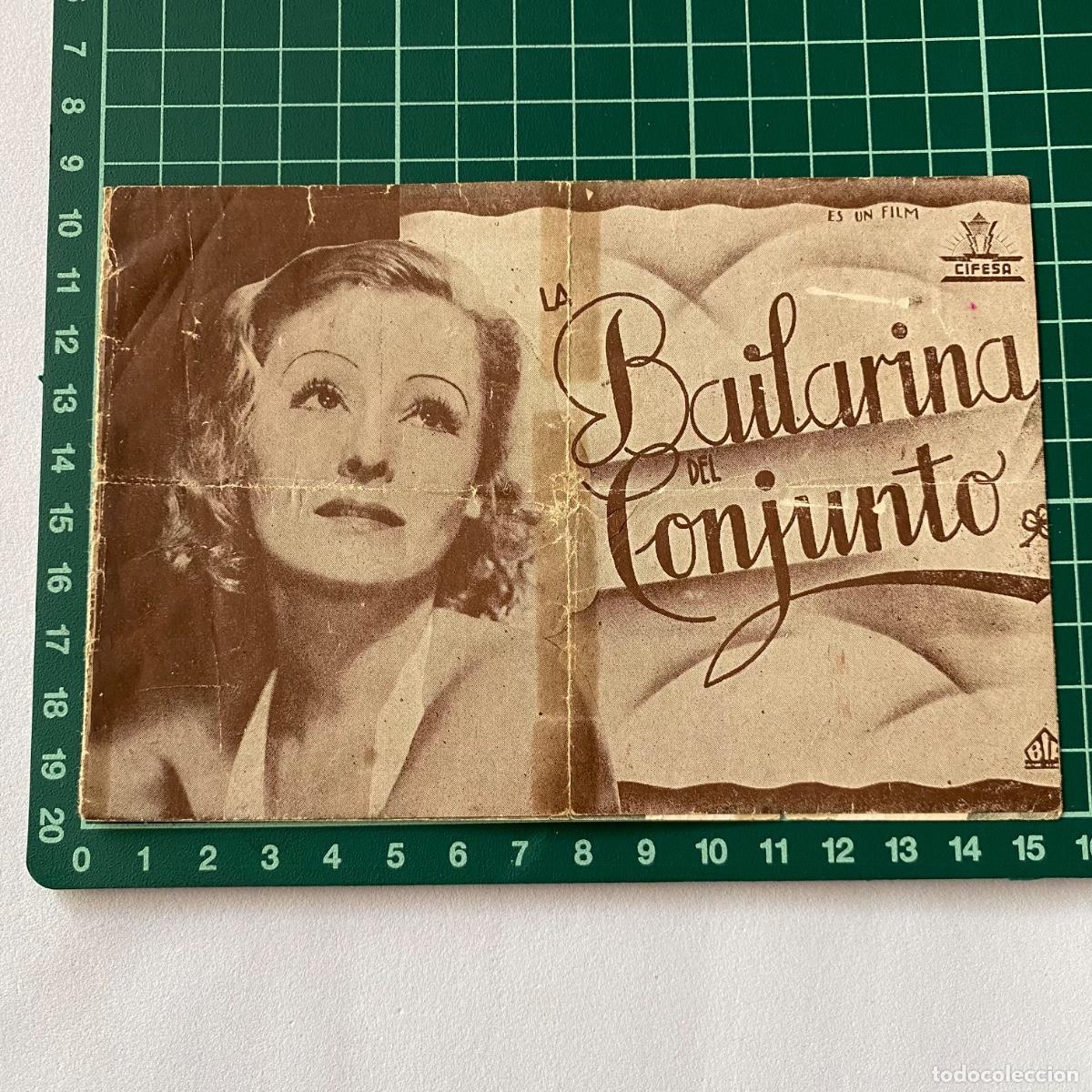 Cine: Programa de cine folleto de mano pelicula La Bailarina del conjunto - Foto 1