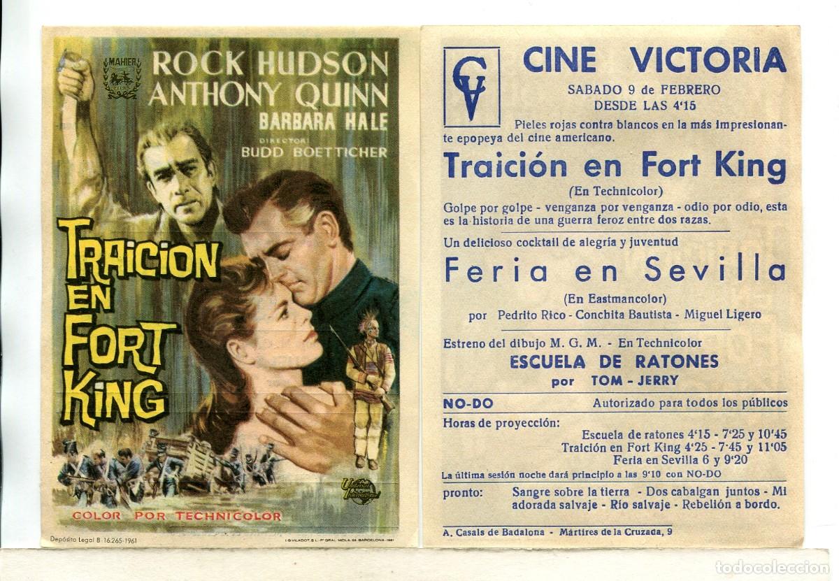 Cine: TRAICION EN FORT KING, con ROCK HUDSON. - Foto 1