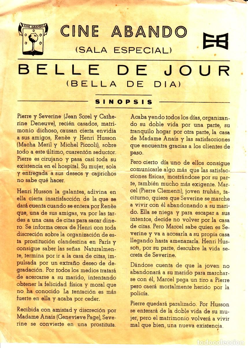 Cine: CINE ABANDO ( BILBAO ): BELLE DE JOUR - Foto 1