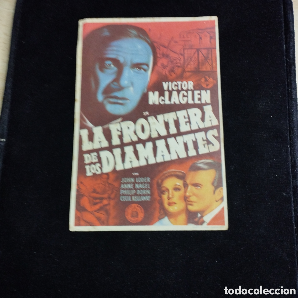 Cine: Programa de cine sencillo. La frontera de los diamantes. V&iacute;ctor McLagren. John Loder. - Foto 1