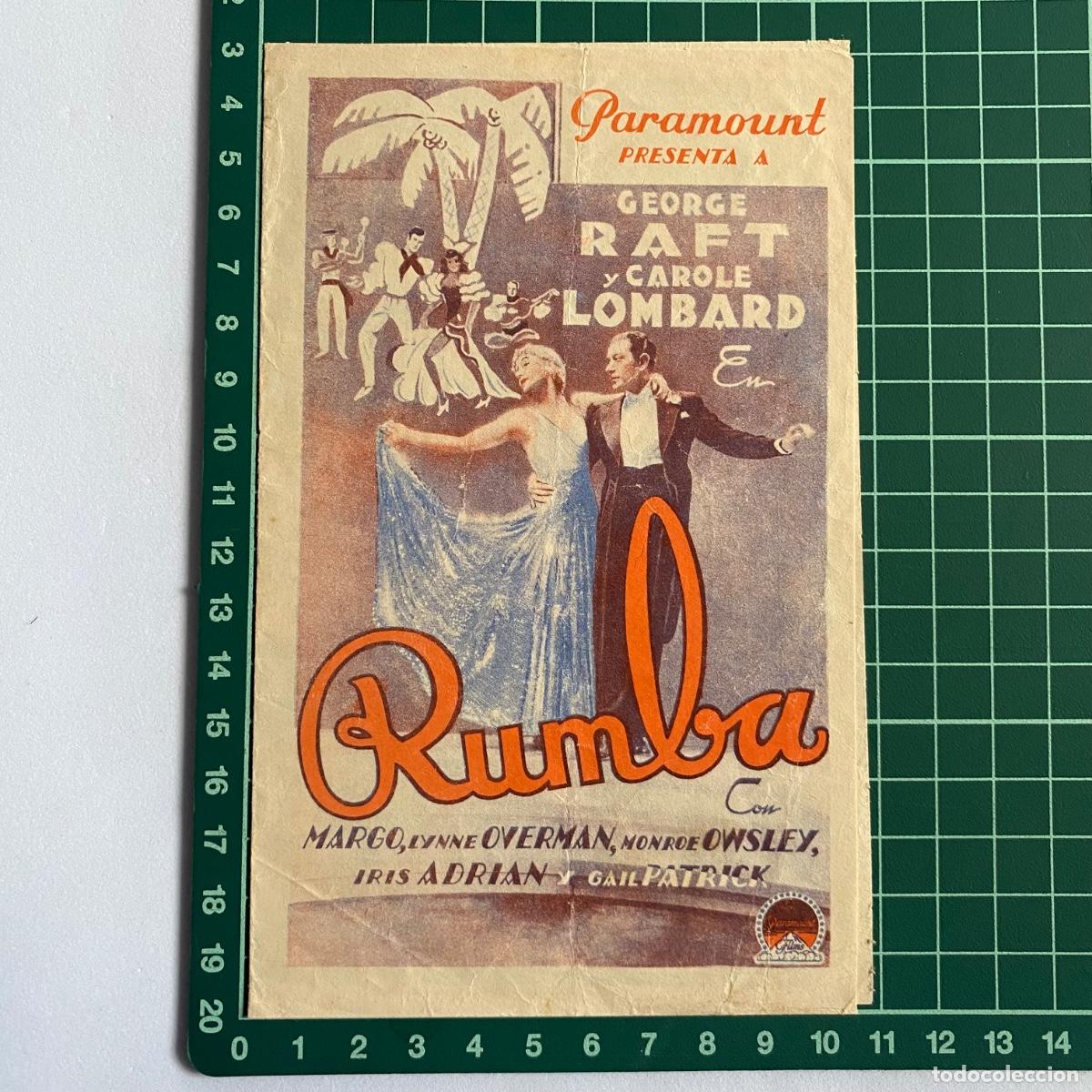 Cinema: Programa de cine folleto de mano pelicula Rumba Salon Royal 1936