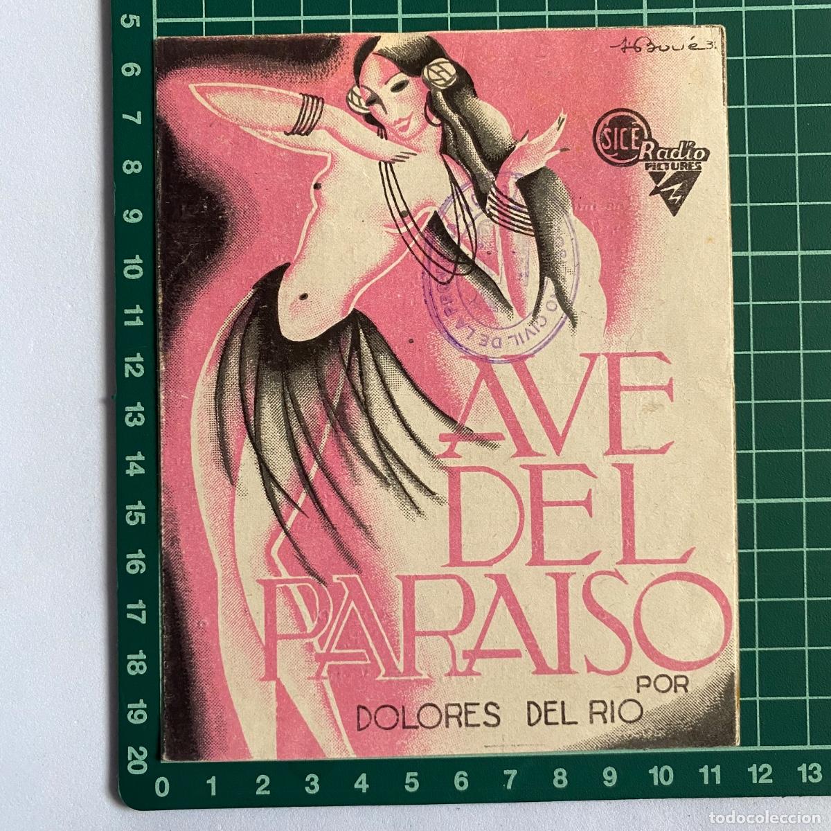 Cinema: Programa de cine folleto de mano pelicula Ave del paraiso Teatro Principal