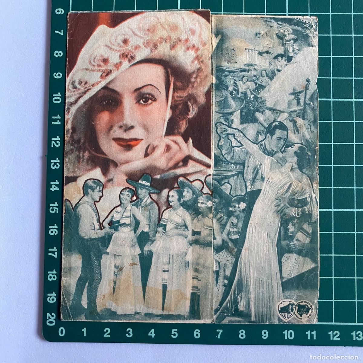 Cinema: Programa de cine folleto de mano pelicula Por unos ojos negros 1935