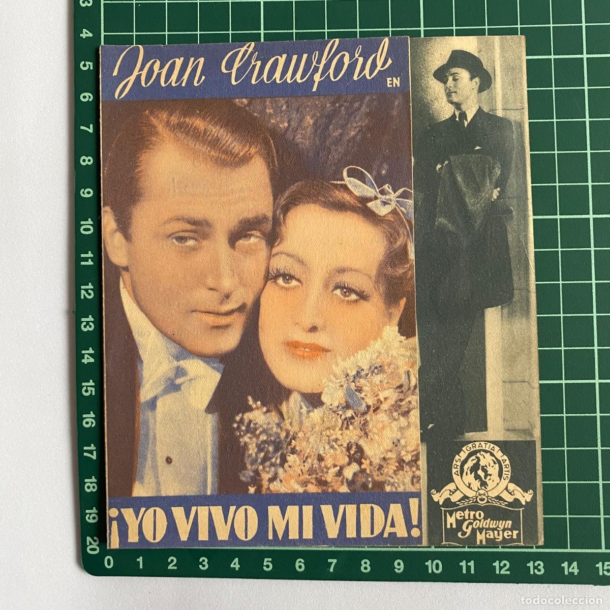 Cinema: Programa de cine folleto de mano pelicula Yo vivo mi vida Salon Royal 1936