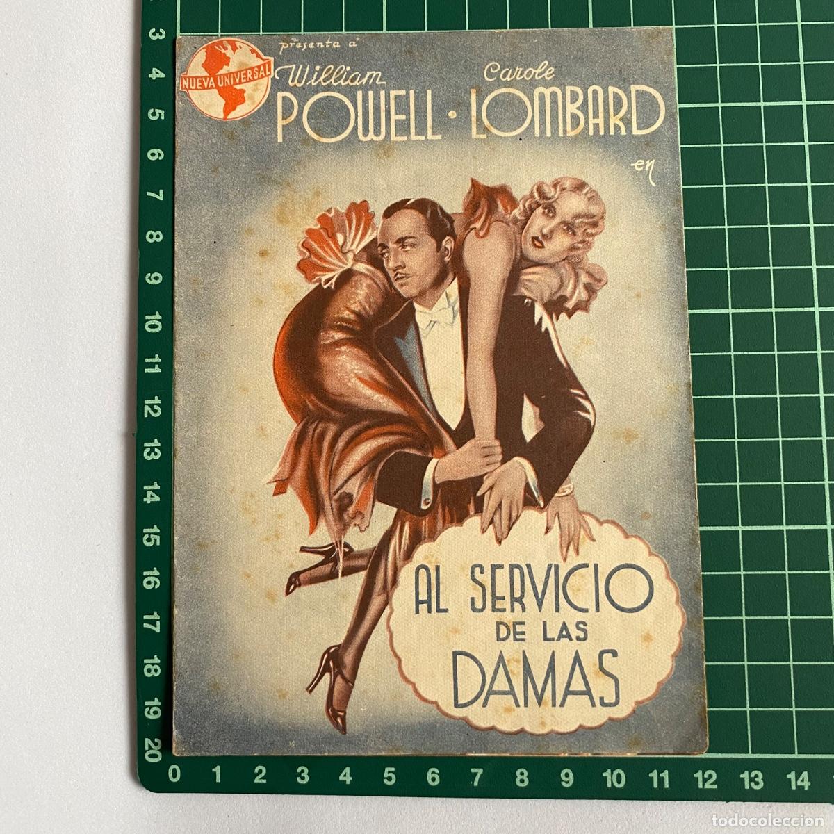 Cinema: Programa de cine folleto de mano pelicula Al servicio de las damas Capitol Cinema 1939