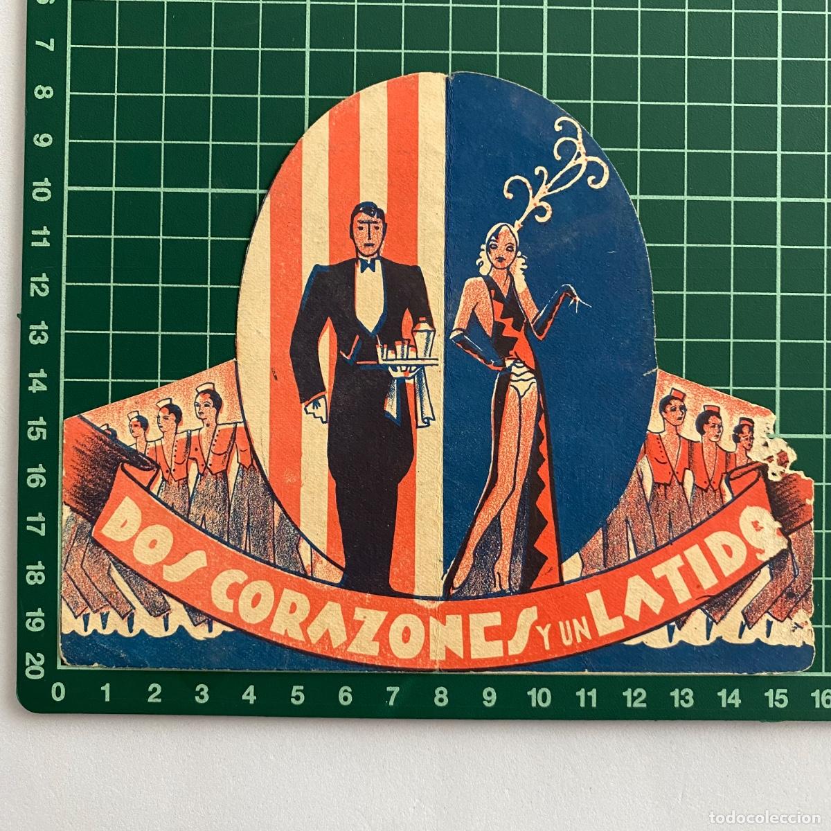  Foglietti di film di film antichi di cinema: Programa de cine folleto de mano pelicula Dos corazones y un latido Ideal 1933