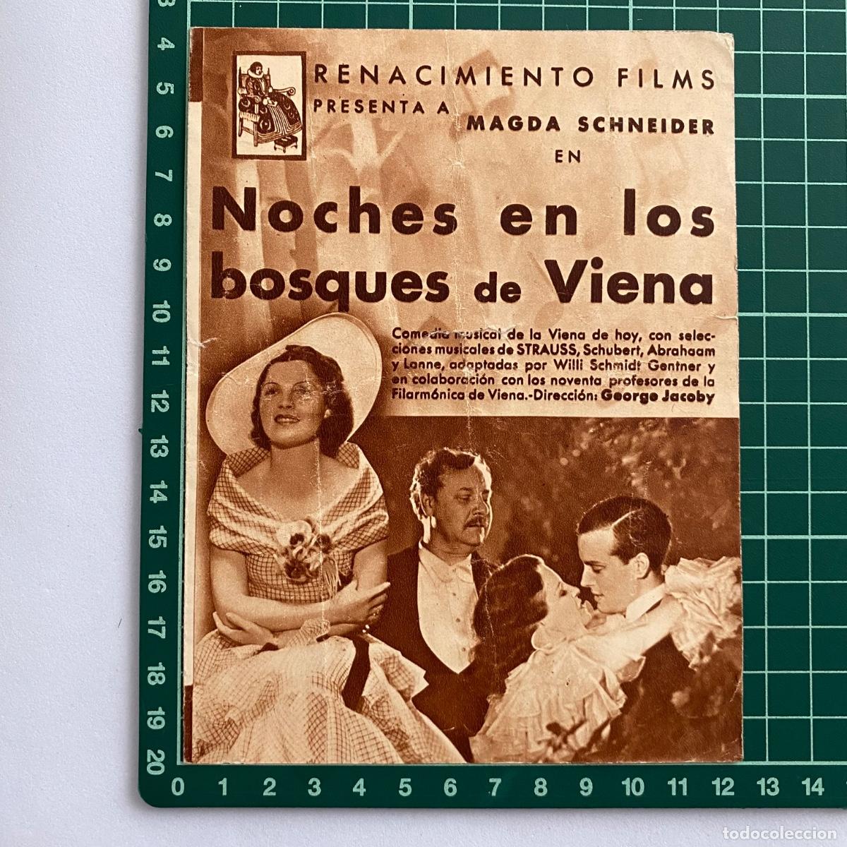  Foglietti di film di film antichi di cinema: Programa de cine folleto de mano pelicula Noches en los bosques de Viena 1935 Capitol