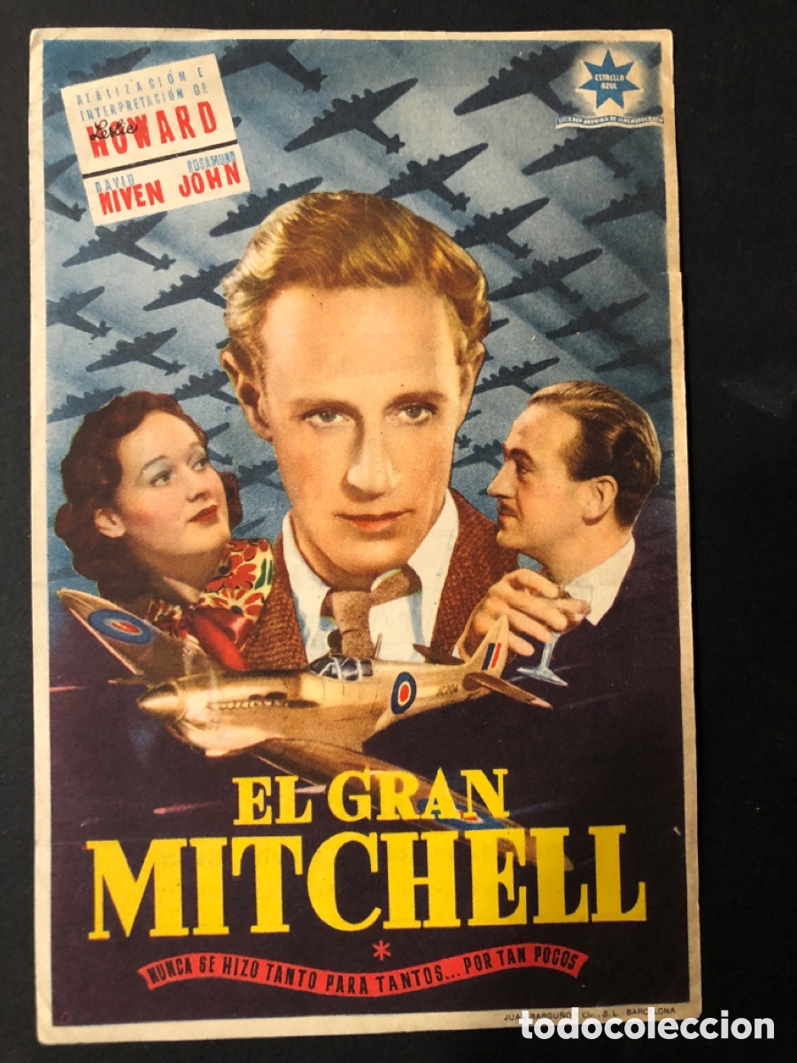  Foglietti di film di film antichi di cinema: Programa el gran mitchell leslie howard con publicidad teatro cine Euterpe sal&oacute;n imperial A11